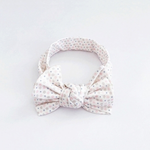 Baby Headband Bow Floral Cotton (BHB8719)
